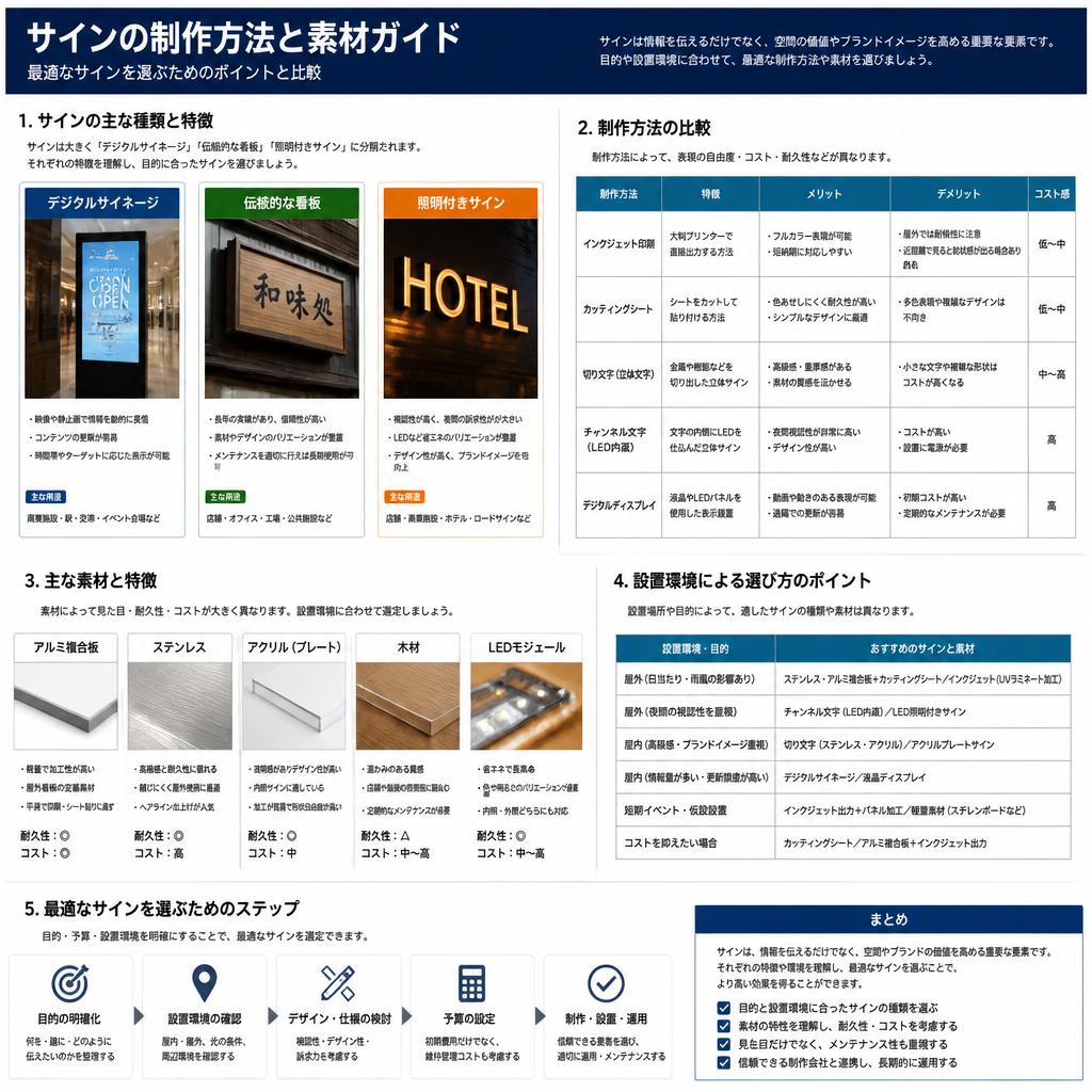 4. さまざまなサイン制作の方法