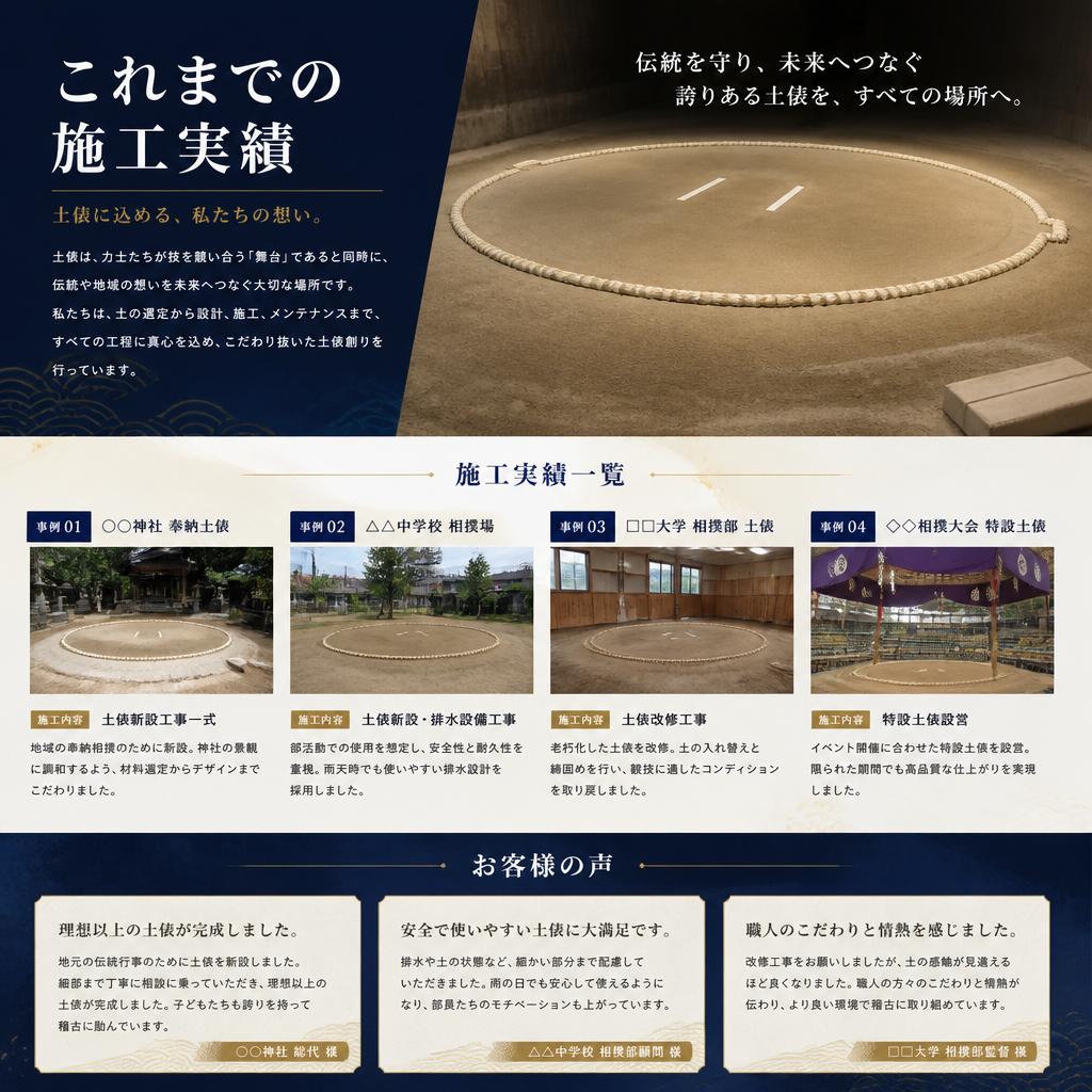 当社の土俵創りの実績